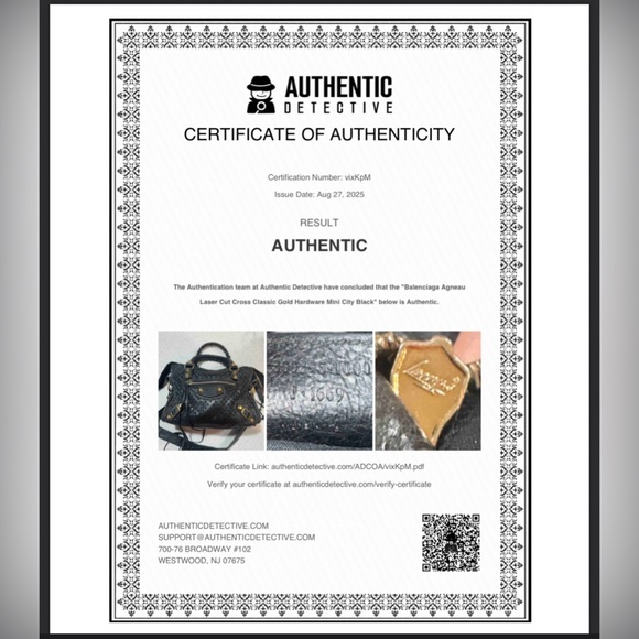 Balenciaga Mini City Black Leather Bag – Authentic with COA - Picture 3 of 15